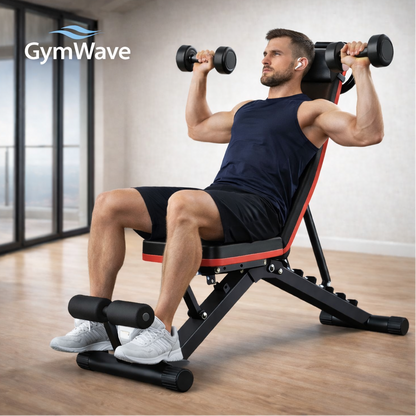 Gymwave bench to exercise at home or at the gym