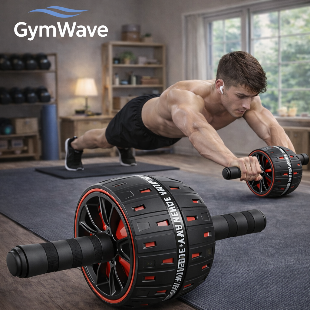 GymWave large ab roller for core strengthening and abdominal workouts
