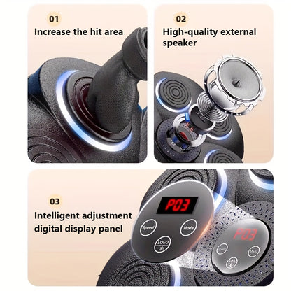 Electronic boxing training board by GymWave mounted on wall