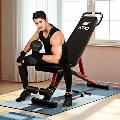 GymWave adjustable bench placed in a modern home gym