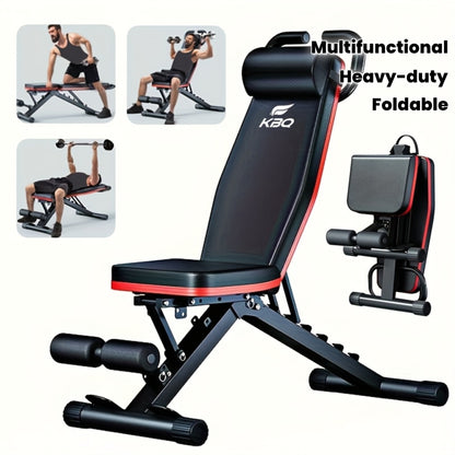 GymWave adjustable gym bench set to incline position