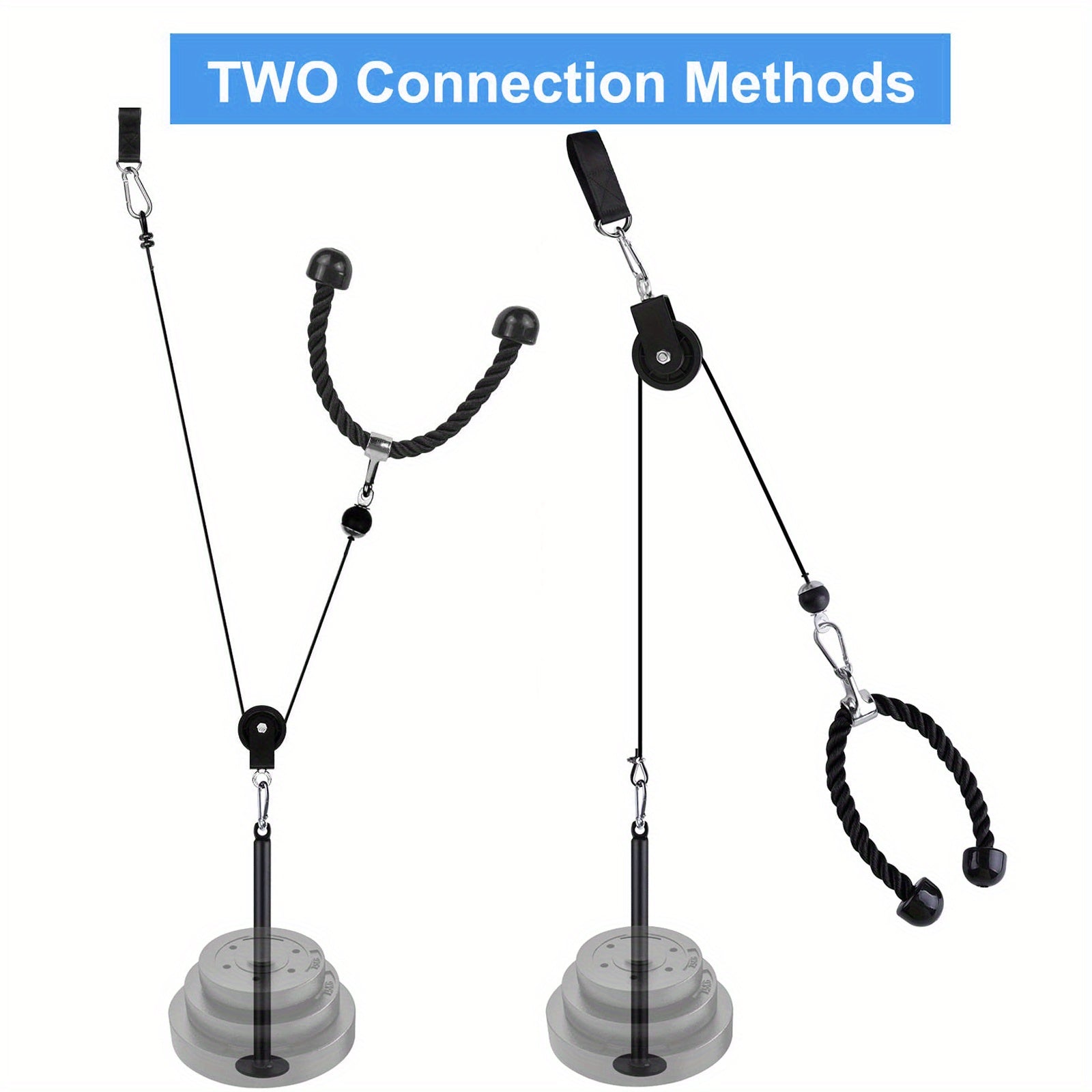 GymWave cable pulley setup creating a compact home gym solution