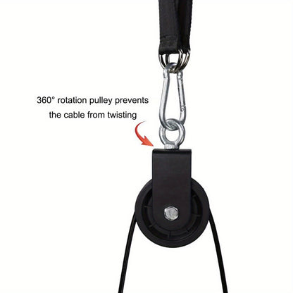 Rotation pulley cable preventing it from twisting