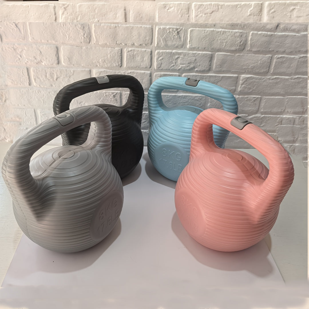 Home fitness routine with GymWave kettlebell in a cozy living space