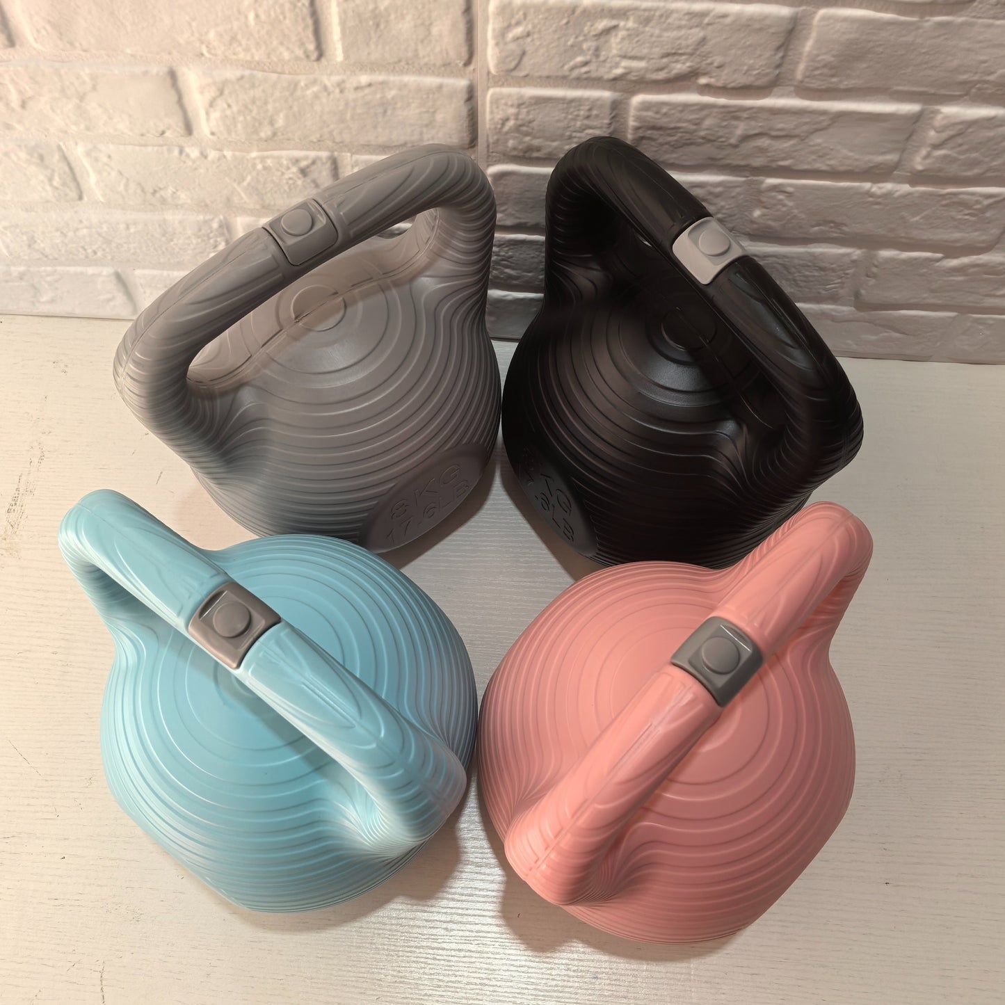 GymWave kettlebell being used in a modern home living room environment