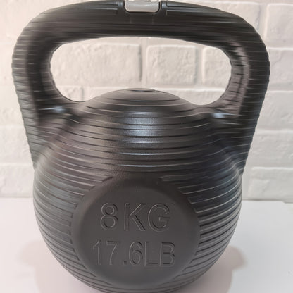Home fitness routine with GymWave kettlebell in a cozy living space