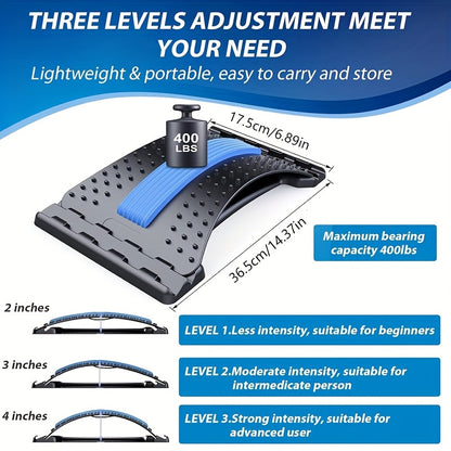 Lower back stretching tool by GymWave for posture correction and pain relief