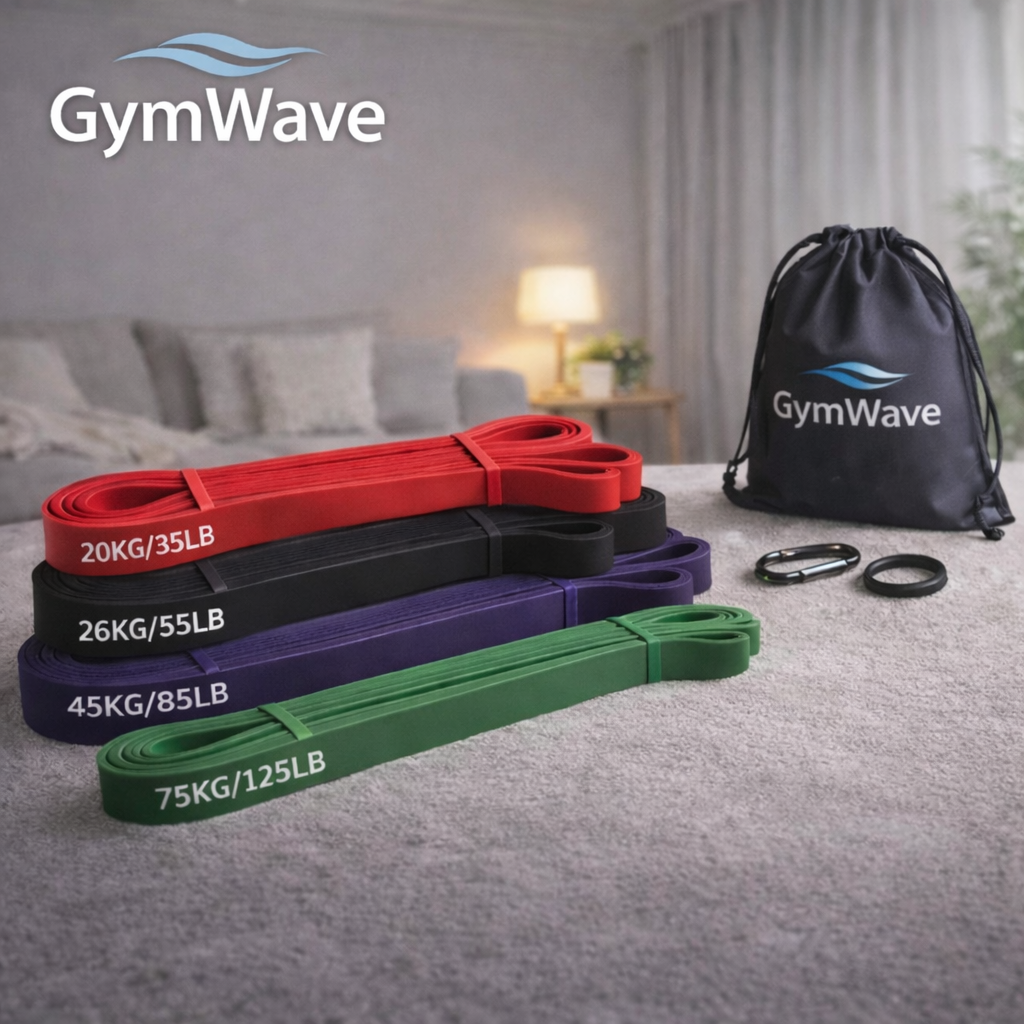 GymWave resistance bands set for full body workouts at home