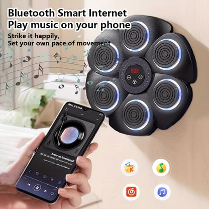 Smart punching bag with bluetooth smart internet that plays every song you put on your phone