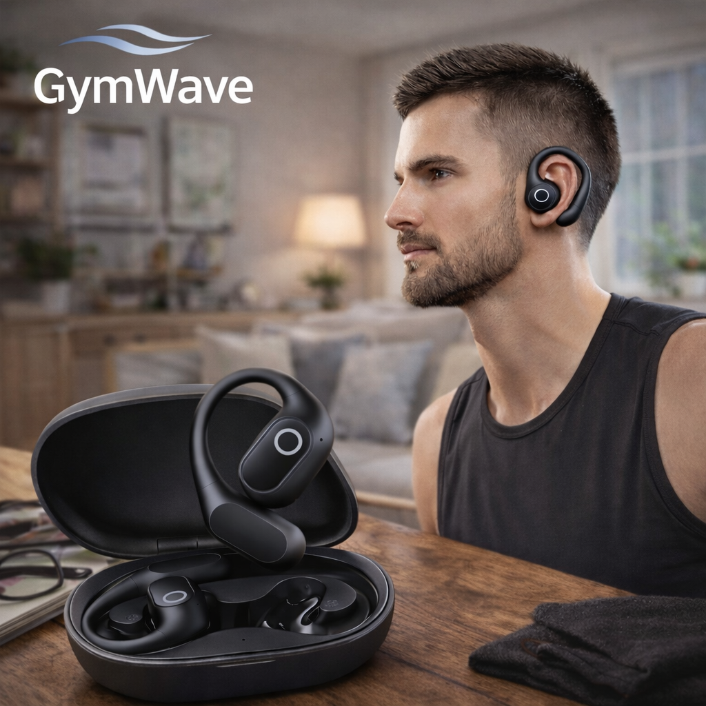 GymWave wireless earbuds designed for workouts and active lifestyle