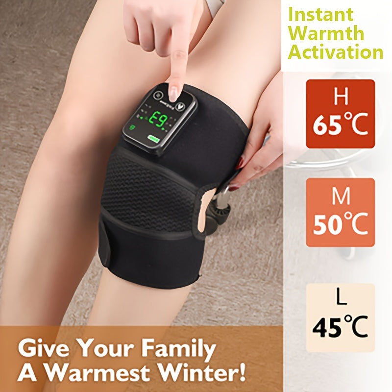 Ergonomic wrap design of knee and shoulder massager for comfortable fit