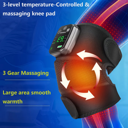 Side view of electric knee and shoulder massager highlighting vibration motor placement