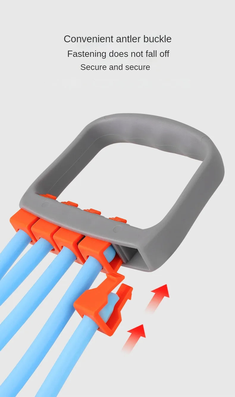 Home Arm Strength Training with Chest Expander Rope