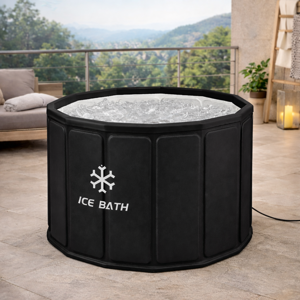 Portable hot water spa bathtub for relaxation and stress relief at home