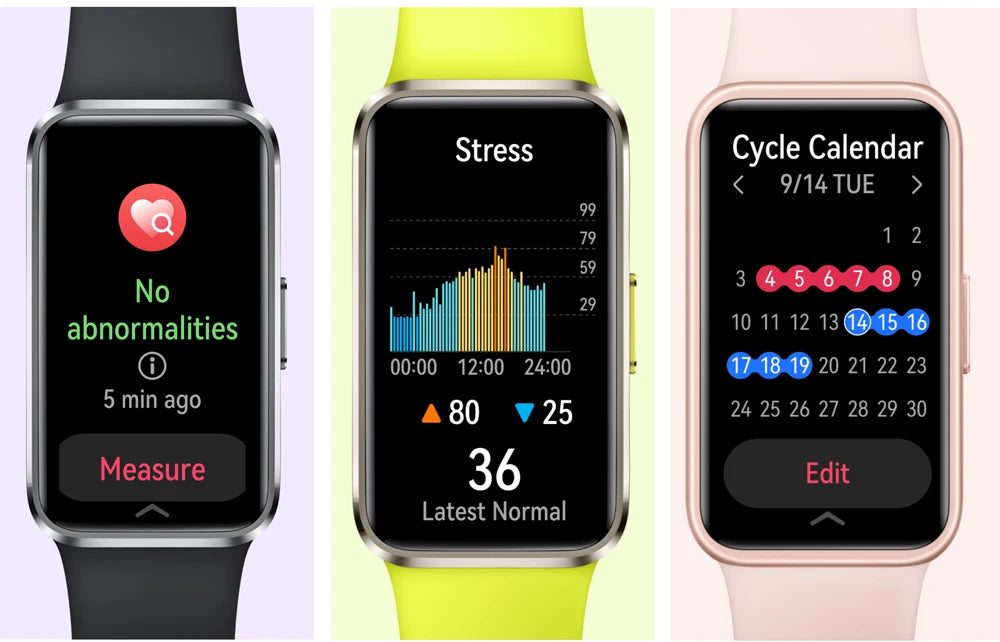 Huawei Band 10 health monitoring heart rate tracking and stress levels