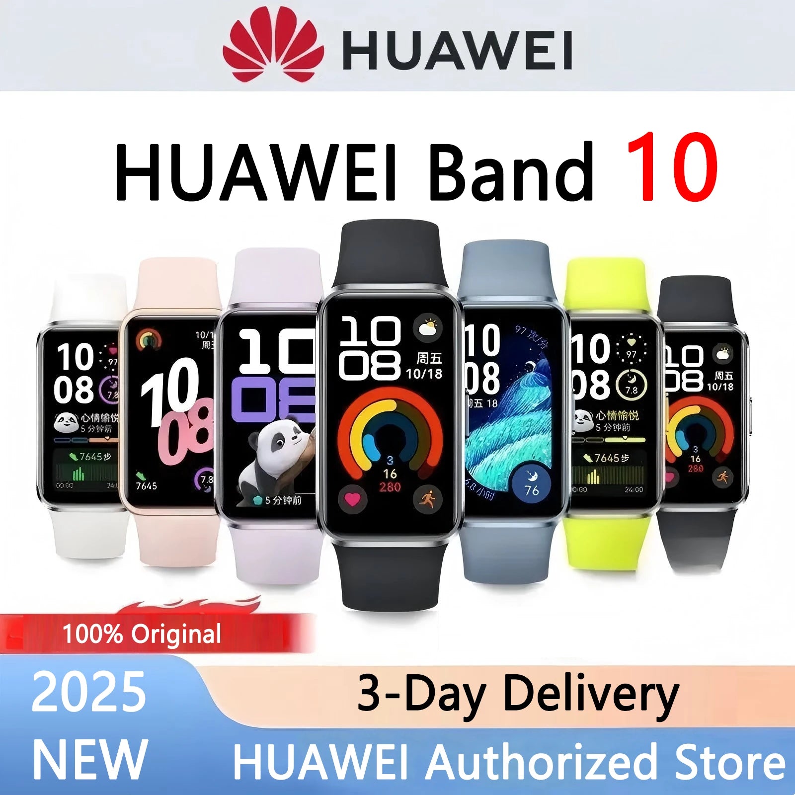 Huawei Band 10 Smartwatch 2025 with health and sleep tracking