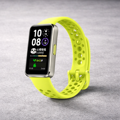 Huawei Band10 smartwatch in green for activity tracking