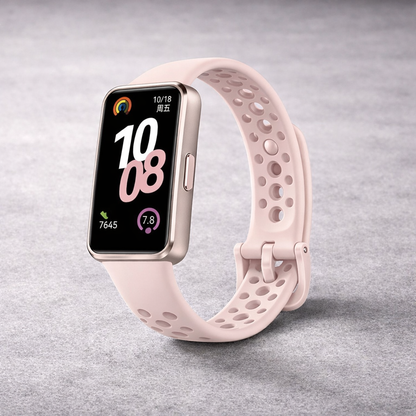 Huawei Band10 smartwatch in pink for smart notifications and fitness