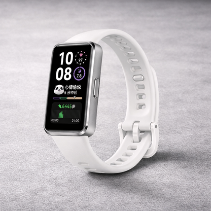Huawei Band10 smartwatch in white with health monitoring features