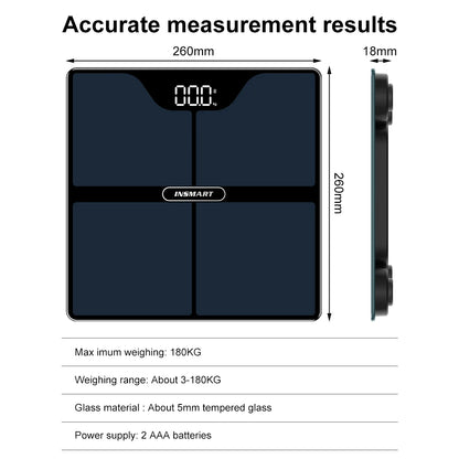 Lightweight and portable INSMART body fat scale for easy storage
