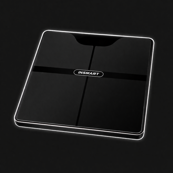 INSMART smart body fat scale designed to track weight, BMI, and body composition for comprehensive health and fitness monitoring at home.