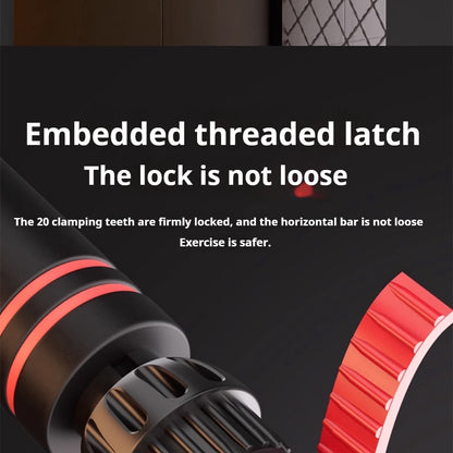 Detailed view of Ladder Pull Up Bar ladder-style locking system