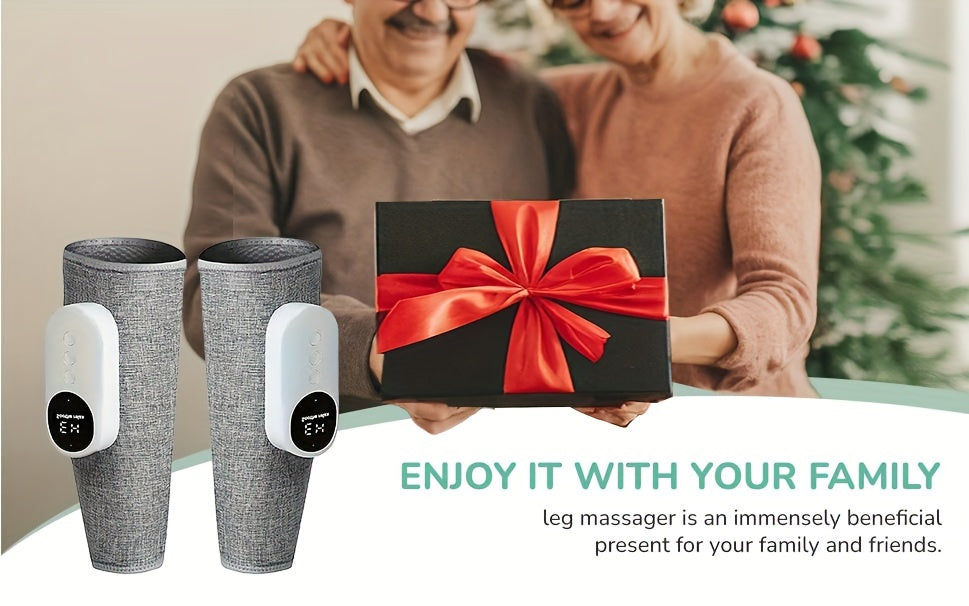 leg recovery massager lifestyle product photo for relaxation after workouts