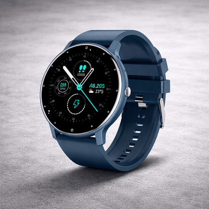 LIGE smartwatch blue for fitness and daily tracking