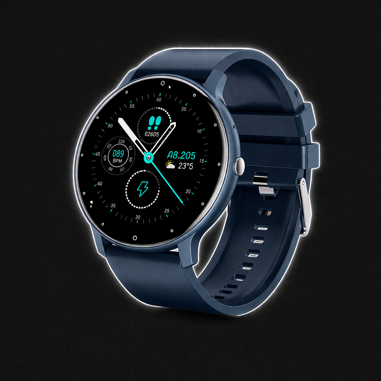 LIGE smartwatch for heart rate monitoring, fitness tracking, and smart notifications