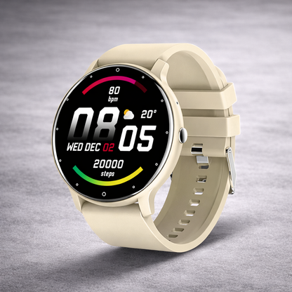 LIGE smartwatch yellow sporty fitness watch