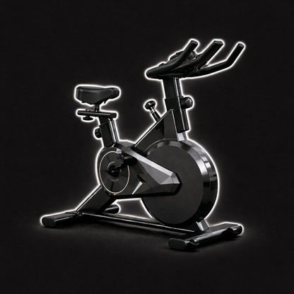 Magnetic silent exercise bike designed for smooth and quiet home cardio workouts with adjustable resistance for indoor training.