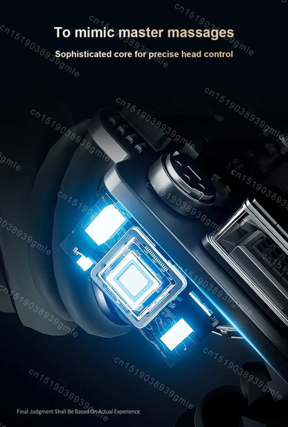 Side view showing the contours of the finger pressure massager