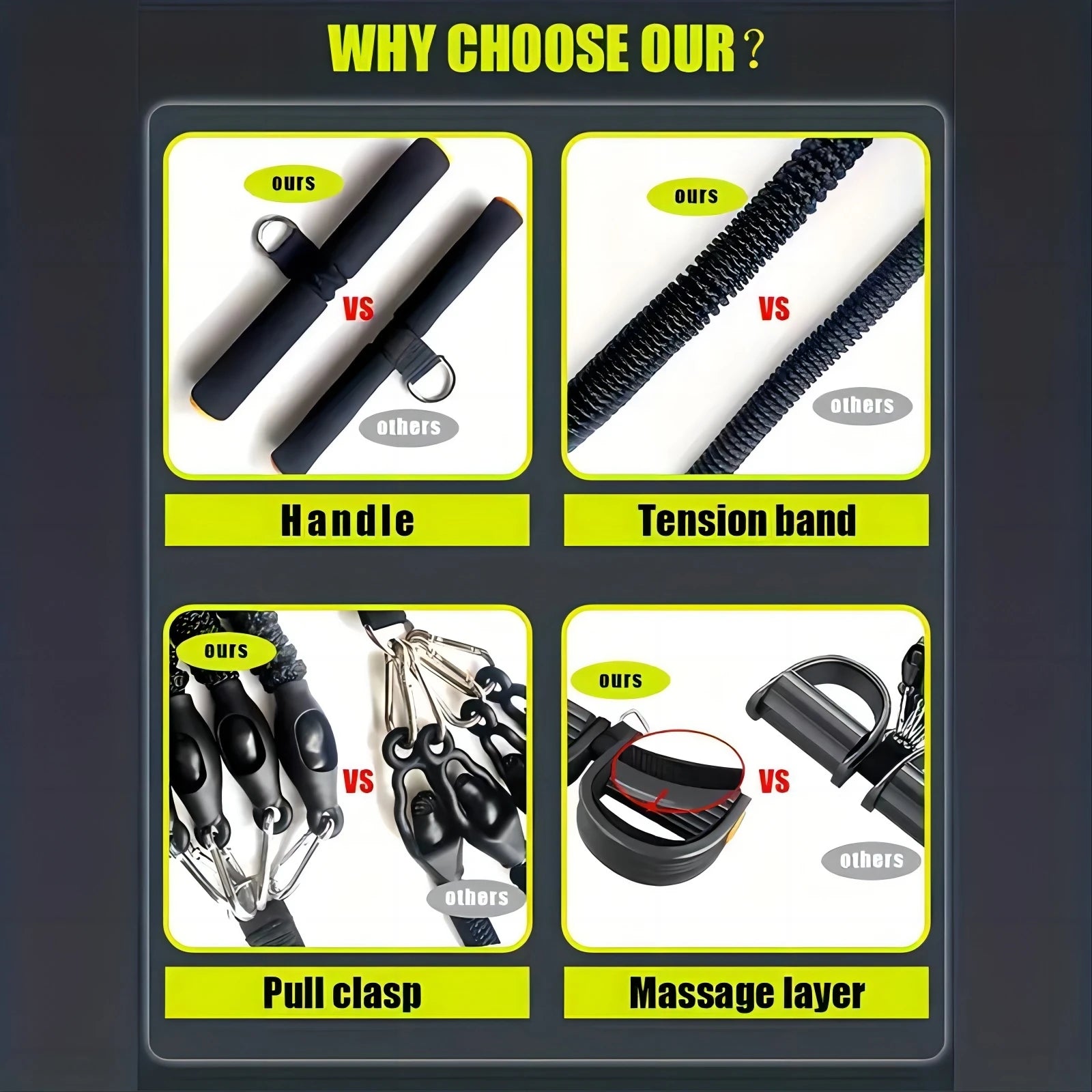 High quality foot pedals on pedal resistance rope puller