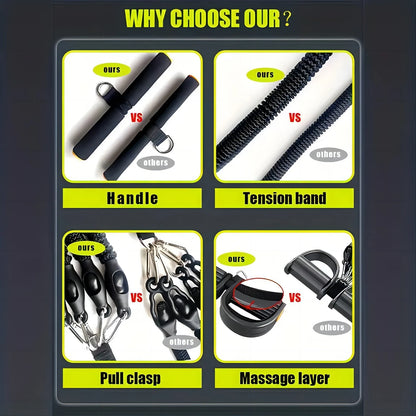 High quality foot pedals on pedal resistance rope puller