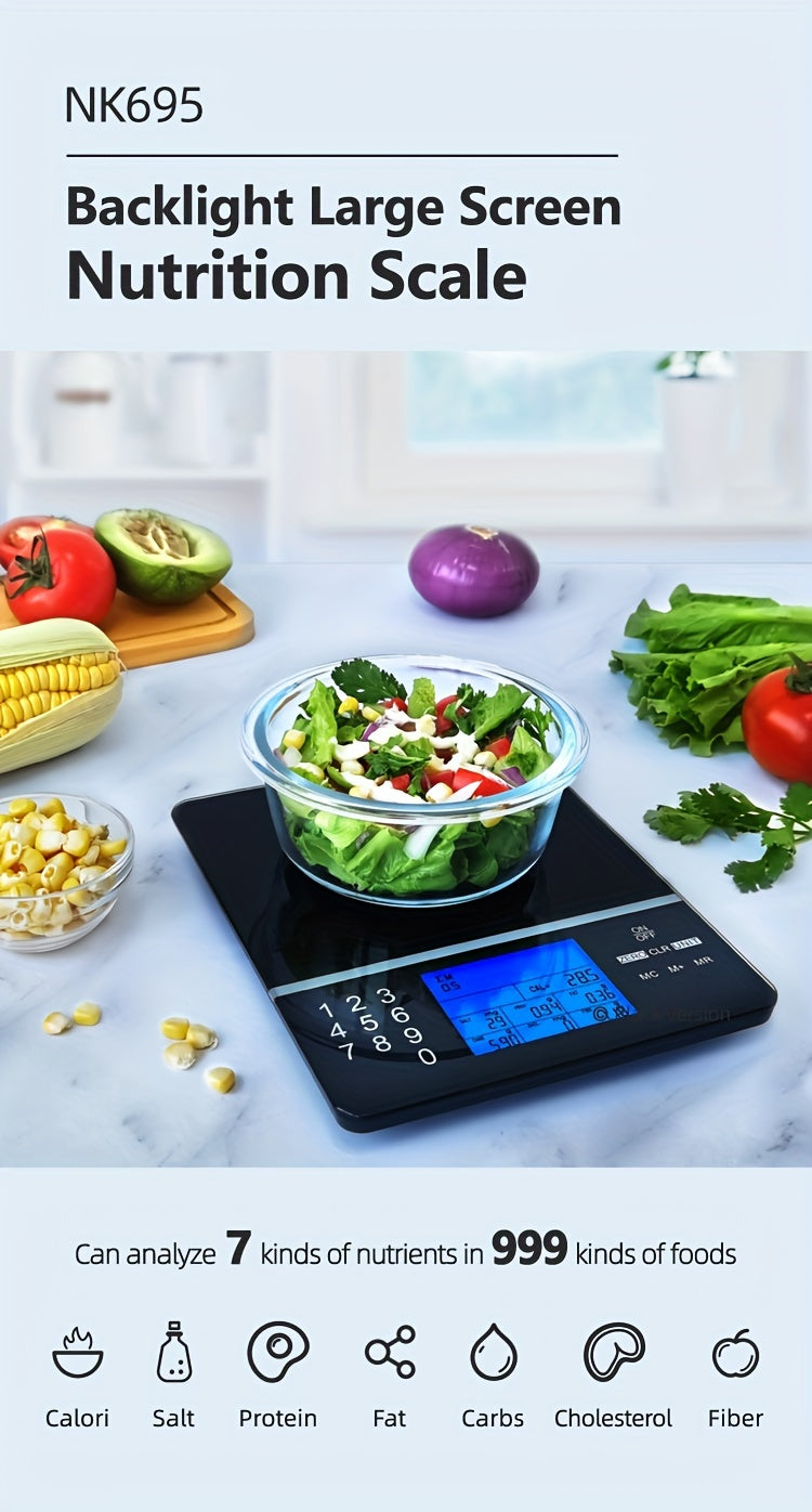 Portion control with nutrition food scale for weight loss and healthy eating