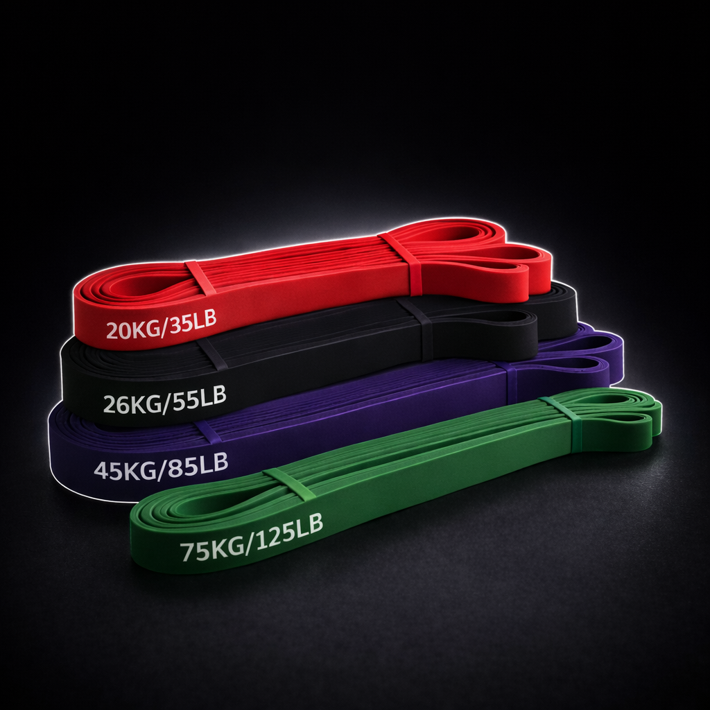Pilates resistance bands made from premium latex designed for strength training, stretching, and muscle toning, offering versatile resistance levels to support full-body workouts, flexibility exercises, and home fitness routines.