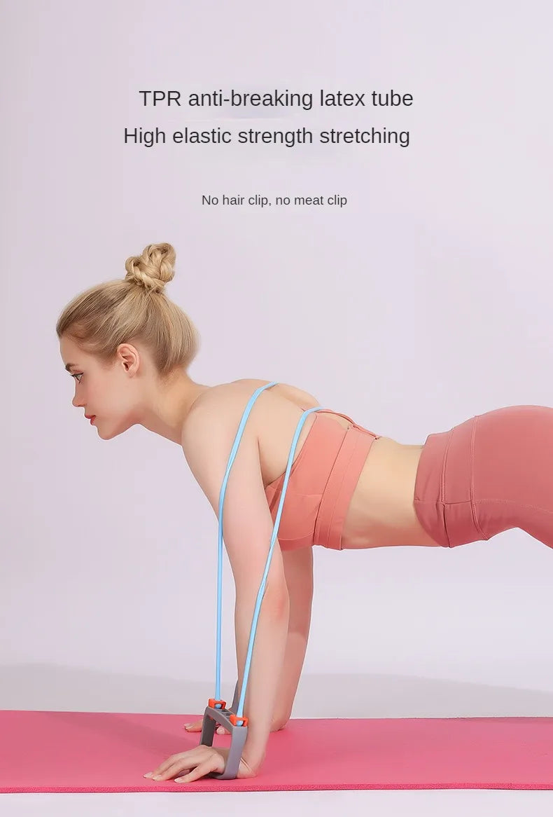 Portable Fitness Chest Expander for Home or Travel Use