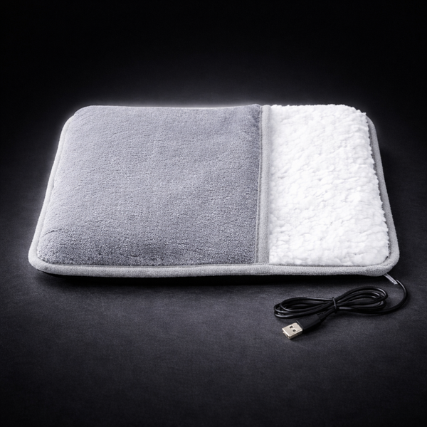 Portable USB electric heating pad designed for soothing warmth and comfort, providing gentle heat therapy to help relieve muscle tension, reduce stiffness, and support relaxation for back, neck, or body use.