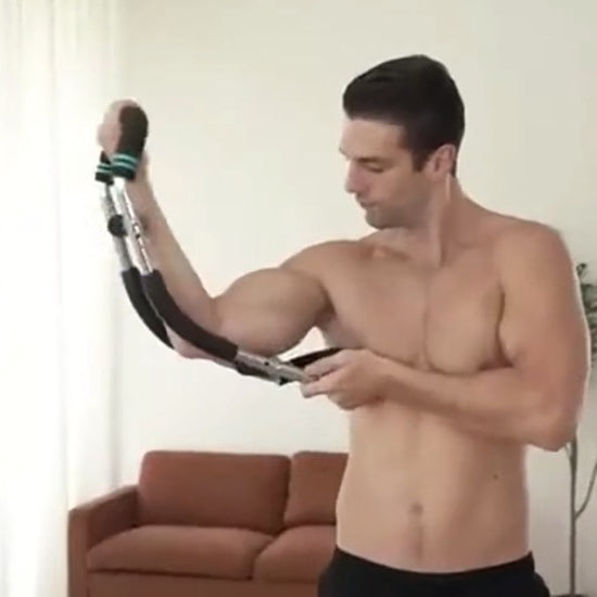 Adjustable U-shaped arm trainer for biceps and triceps workouts