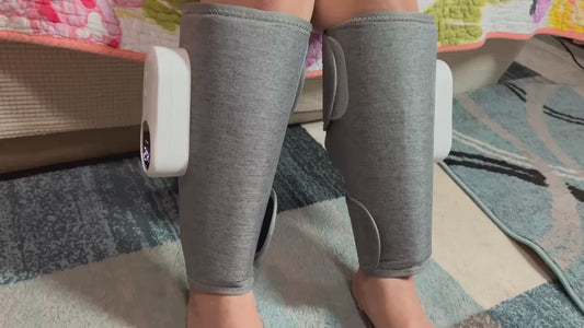 adjustable calf massager wrap with air compression therapy for muscle relaxation