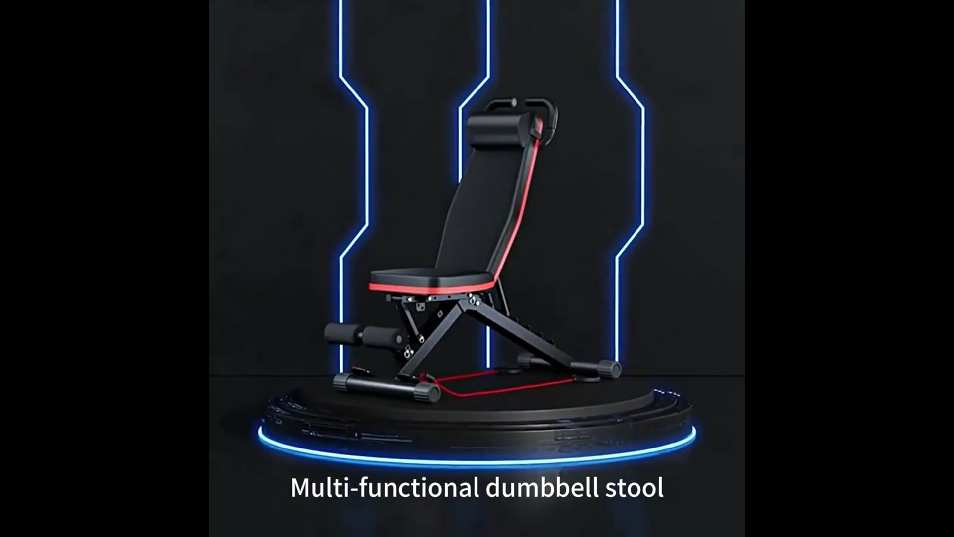 Adjustable home gym bench with 500kg capacity