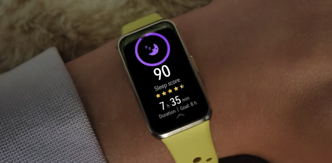 Huawei Band 10 fitness tracker with heart rate monitoring, activity tracking, and sleep analysis