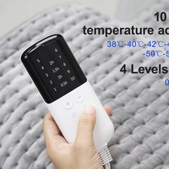 Electric heating pad for pain relief, muscle relaxation, and home therapy