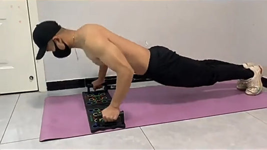 Multi-position push-up board for upper body workouts