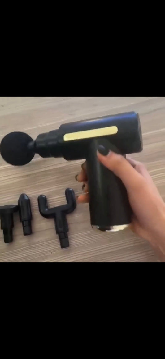 Handheld portable muscle massager for deep tissue relief