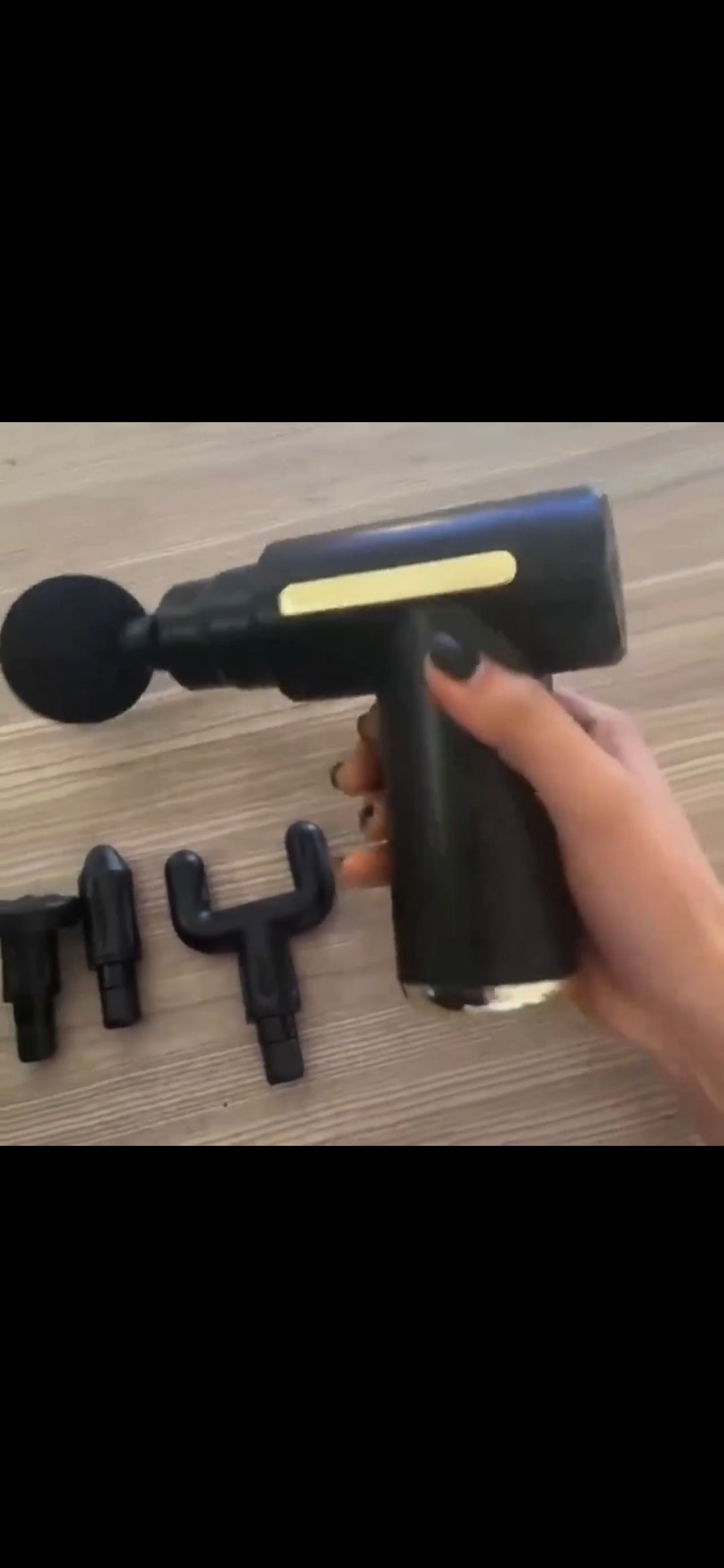 Handheld portable muscle massager for deep tissue relief