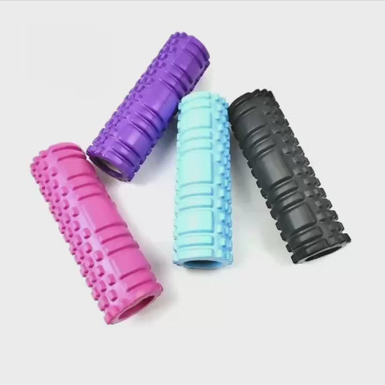 Yoga foam roller set for fitness exercise and muscle recovery
