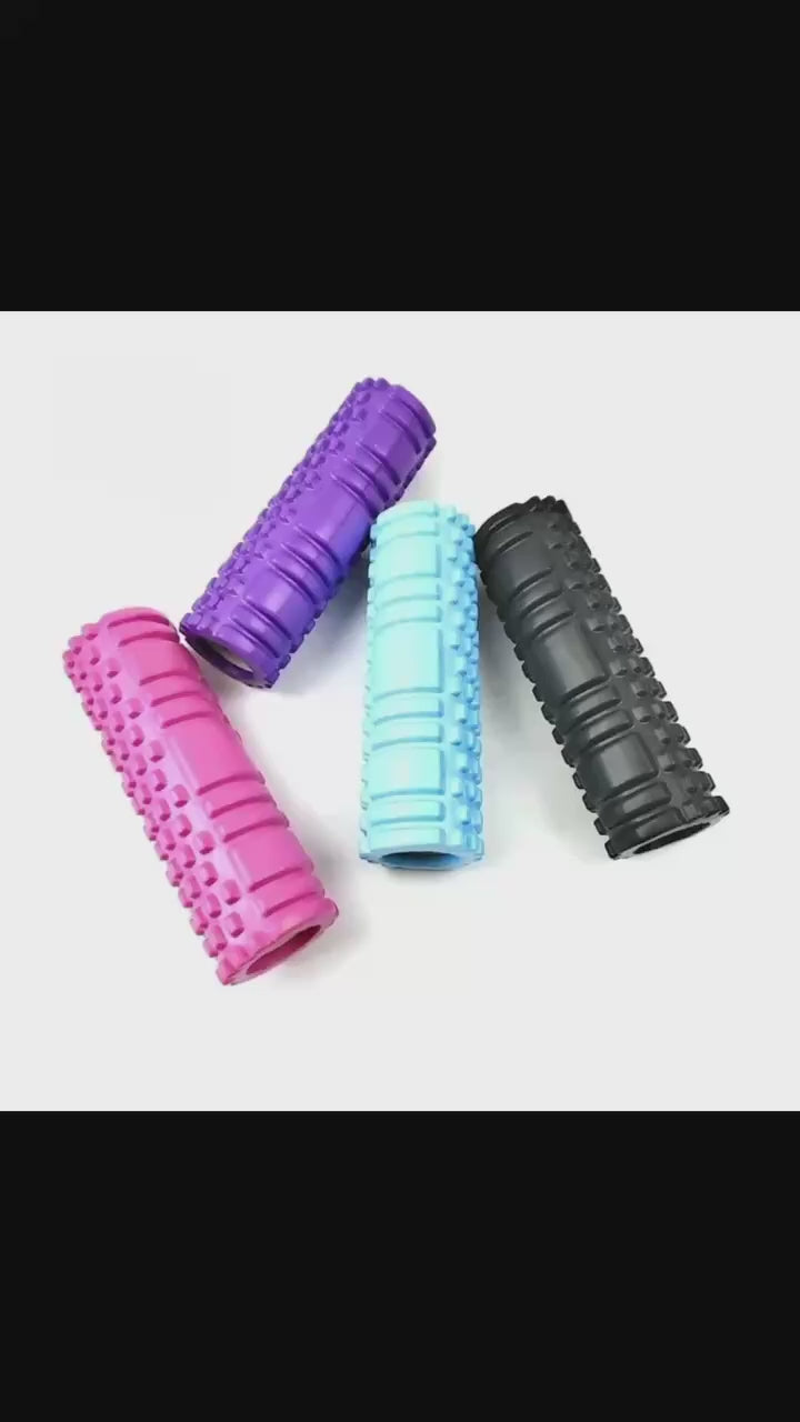 Yoga foam roller set for fitness exercise and muscle recovery