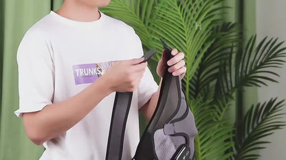 Adjustable strap of the wireless heated shoulder massager close-up