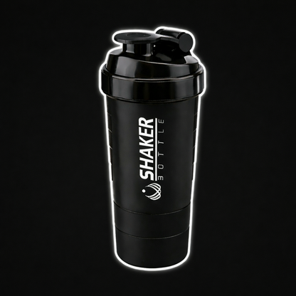 Pro fitness shaker bottle designed for smooth protein mixing and easy preparation of shakes and supplements at home or the gym.